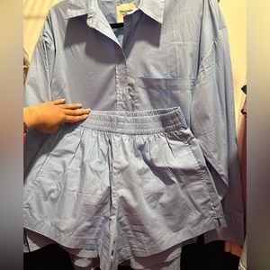ABERCROMBIE & FITCH POPLIN SET